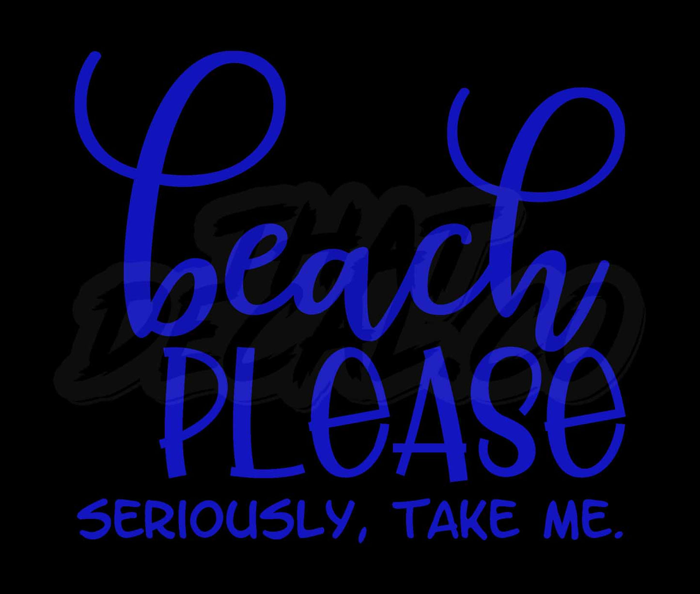 beach please