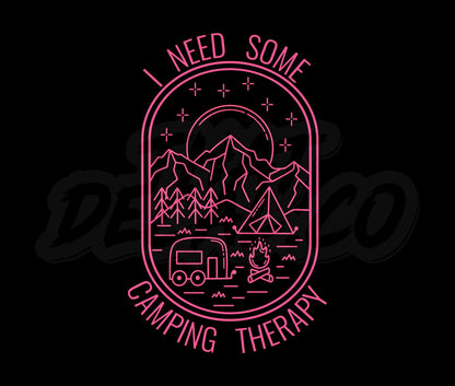 Summer Tshirt Design Camping