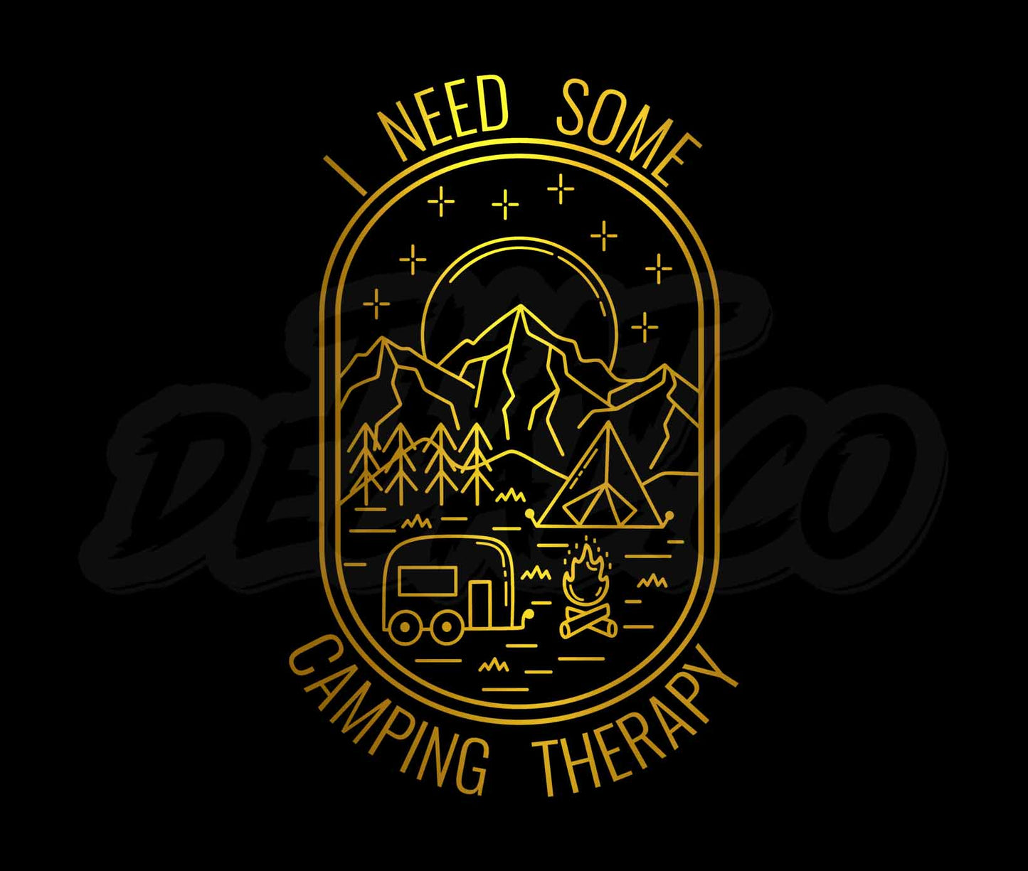 Summer Tshirt Design Camping