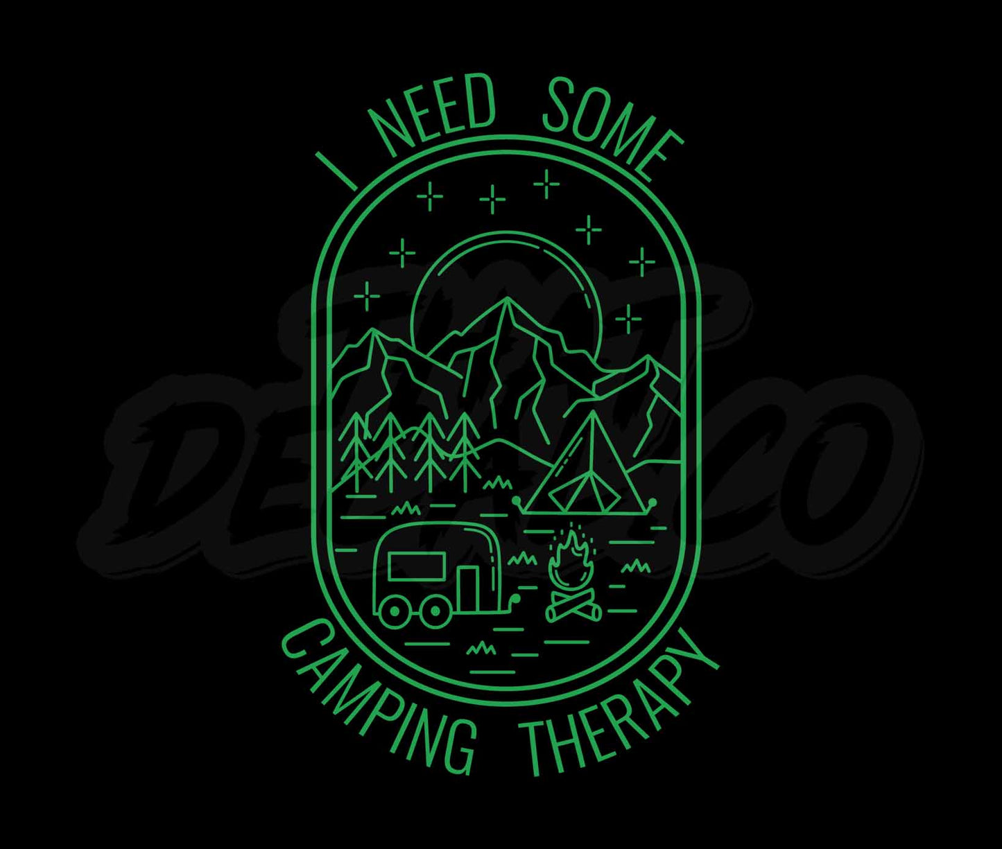 Summer Tshirt Design Camping