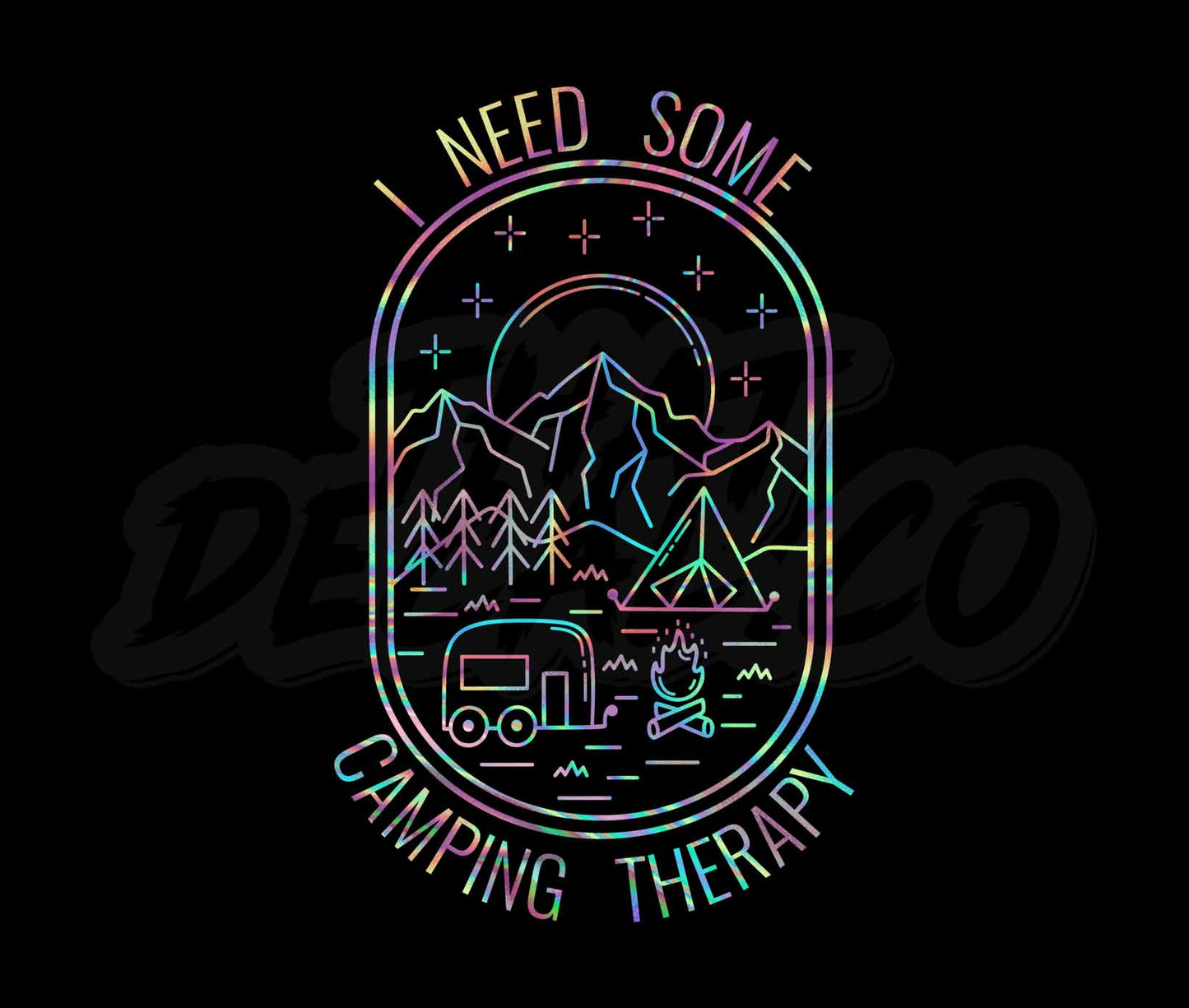 Summer Tshirt Design Camping