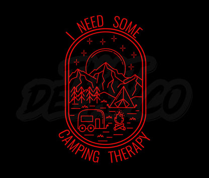 Summer Tshirt Design Camping