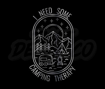 Summer Tshirt Design Camping