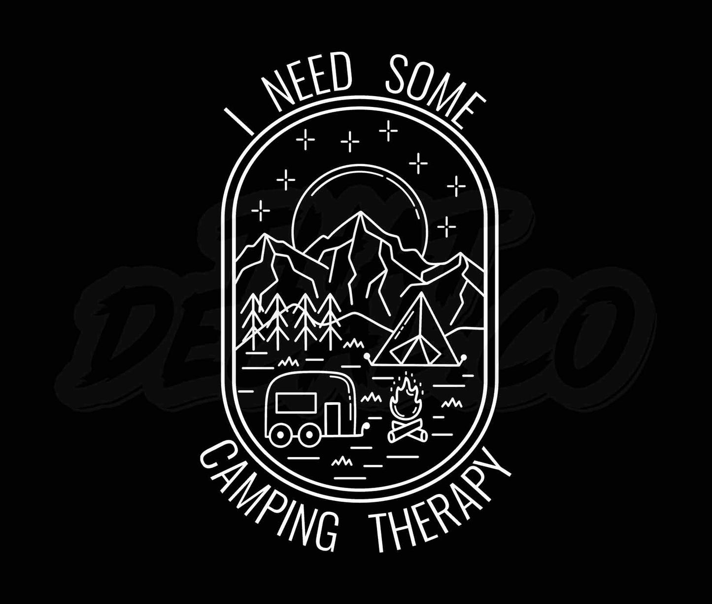 Summer Tshirt Design Camping