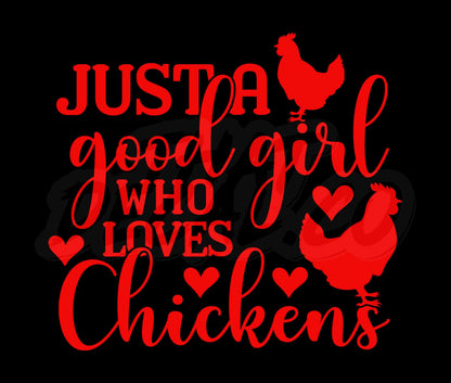 Girl Who Loves Chickens