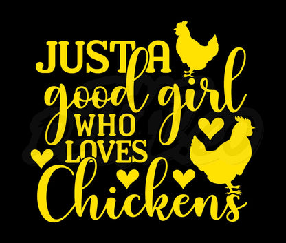 Girl Who Loves Chickens