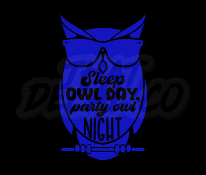 Sleep Owl Day Party Owl Night