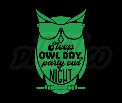 Sleep Owl Day Party Owl Night