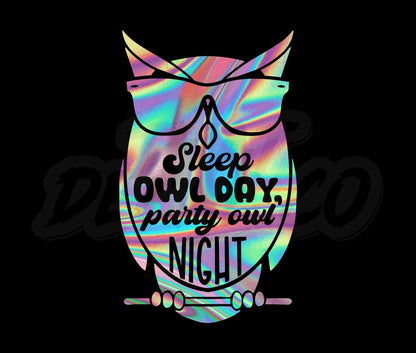 Sleep Owl Day Party Owl Night