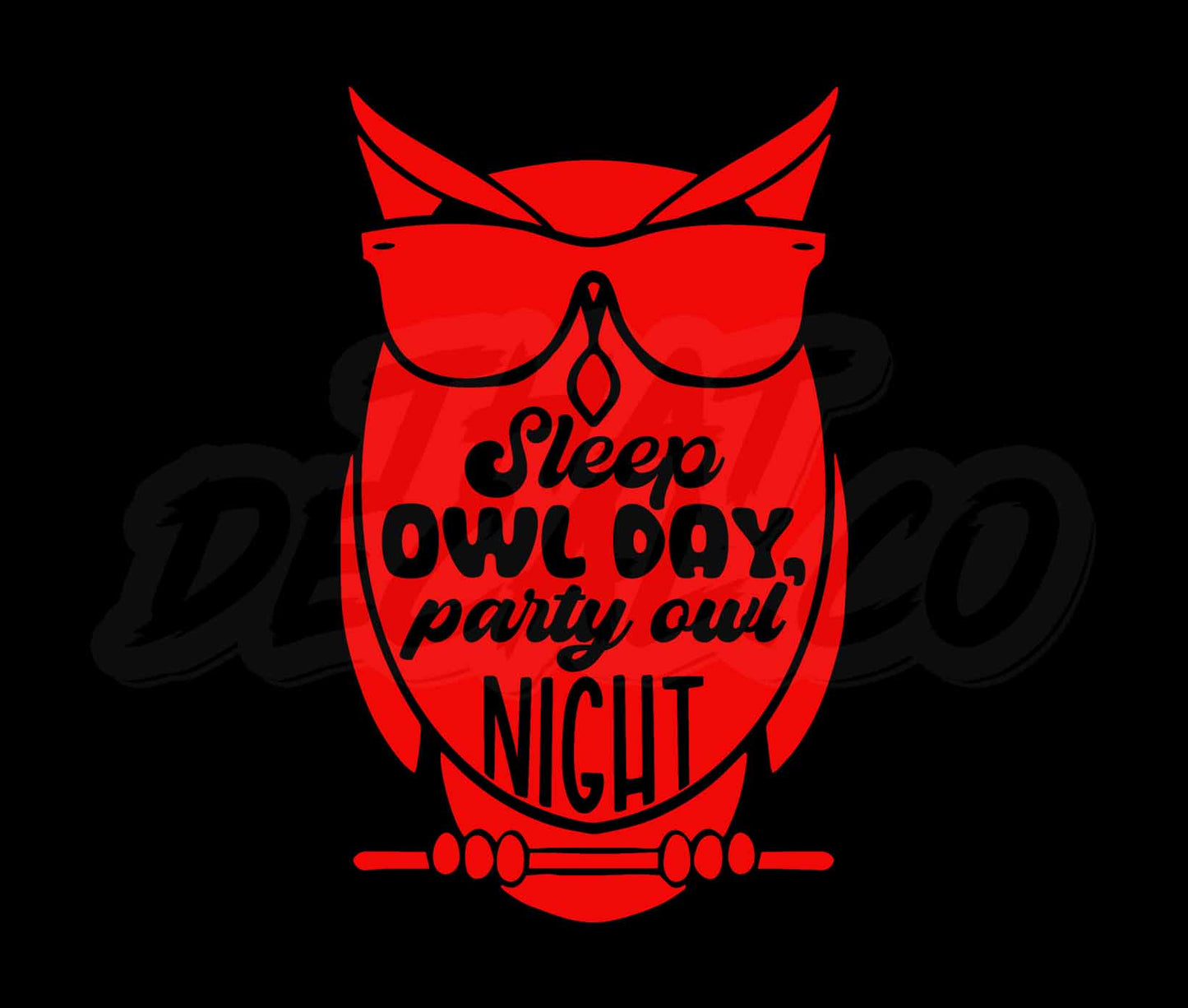 Sleep Owl Day Party Owl Night