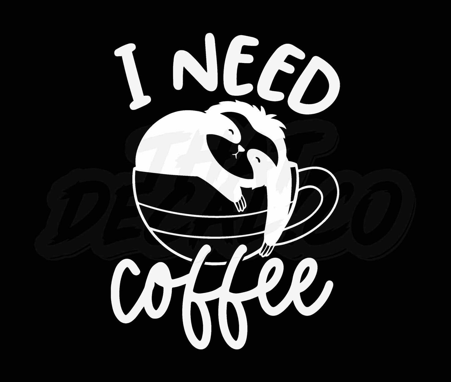 I need coffee sloth