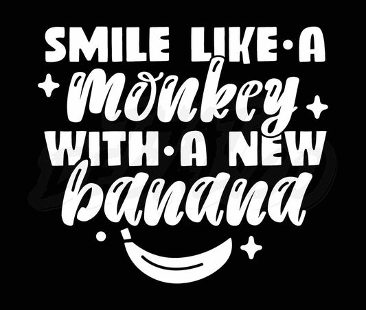 Smile Like A Monkey With A New Banana